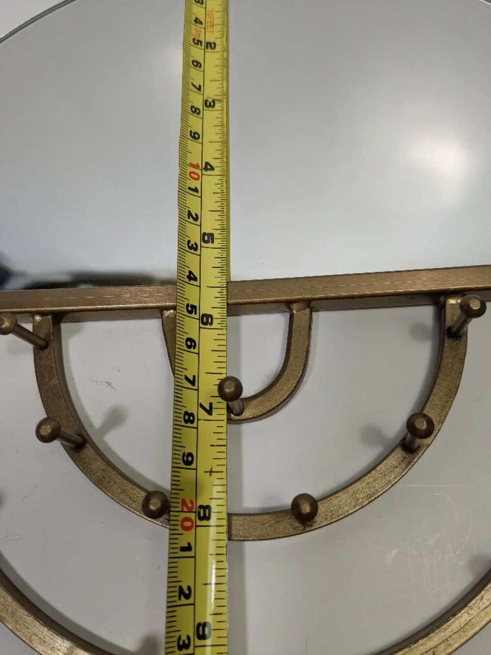 Urban Outfitters Aimee Jewelry Storage Hanging Mirror Gold Tone Bohemian Boho